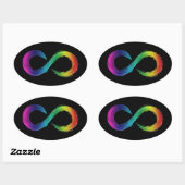 Neurodiversiteit zwarte sticker (Vel)