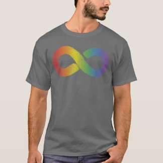 Neurodiversiteitsaanvaarding Rainbow Infinity Sign T-shirt