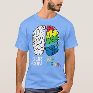 Neurodiversiteitshersenen voor dyslexie ADHD-autis T-shirt
