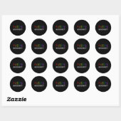 Neurodiversity April Autisme Awareness Pride Rainb Ronde Sticker (Vel)