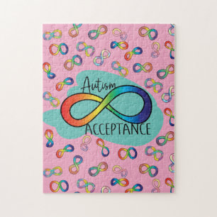 Neurodiversity Autism Acceptatie Rainbow Jigzaag P Legpuzzel