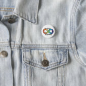 Neurodiversity Autism Acceptation Rainbow Button (In situ)
