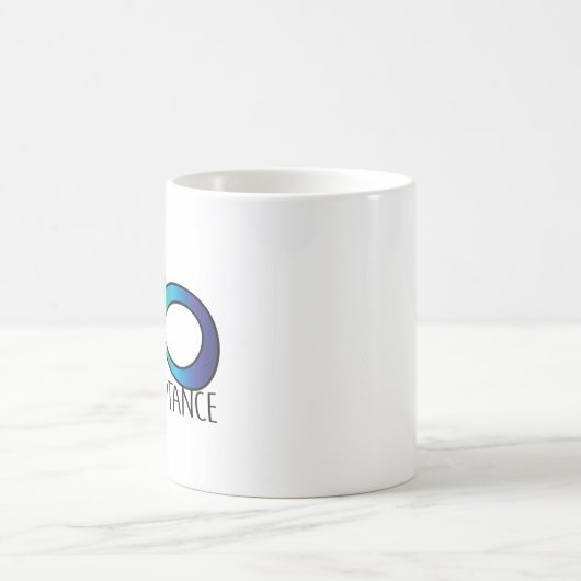 Neurodiversity Autism Acceptation Rainbow Button Koffiemok (Center)