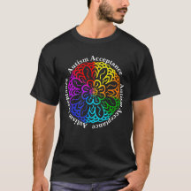 Neurodiversity Autism Acceptation Rainbow Mandala