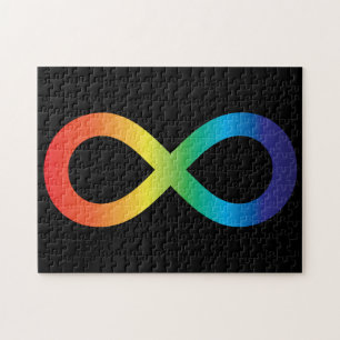 Neurodiversity Autism Awareness Acceptatie Rainbow Legpuzzel
