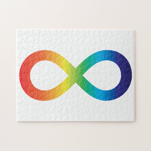 Neurodiversity Autism Awareness Acceptatie Rainbow Legpuzzel (Horizontaal)