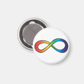 Neurodiversity Autism Awareness Acceptatie Rainbow Magneet (Voorkant / Achterkant)