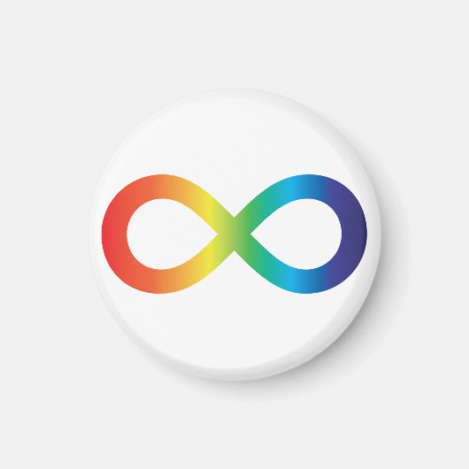 Neurodiversity Autism Awareness Acceptatie Rainbow Magneet (Voorkant)