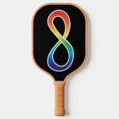 Neurodiversity Autism Awareness Acceptatie Rainbow Pickleball Paddle (Voorkant)