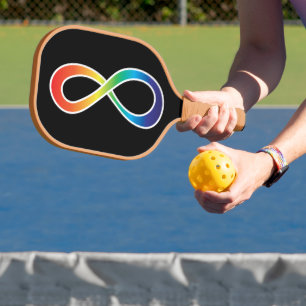 Neurodiversity Autism Awareness Acceptatie Rainbow Pickleball Paddle