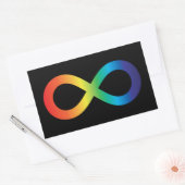 Neurodiversity Autism Awareness Acceptatie Rainbow Rechthoekige Sticker (Envelop)
