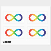 Neurodiversity Autism Awareness Acceptatie Rainbow Rechthoekige Sticker (Vel)