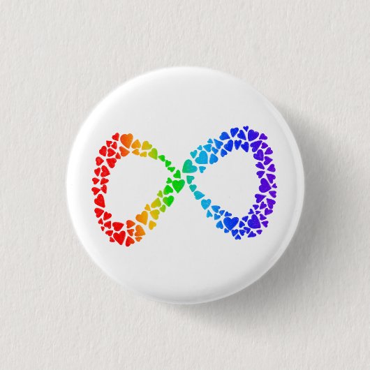 Neurodiversity Autism Awareness Acceptatie Rainbow Ronde Button 3,2 Cm (Voorkant)