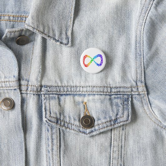 Neurodiversity Autism Awareness Acceptatie Rainbow Ronde Button 3,2 Cm (In situ)