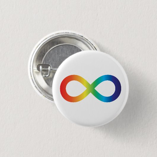 Neurodiversity Autism Awareness Acceptatie Rainbow Ronde Button 3,2 Cm (Voorkant /achterkant)