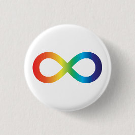 Neurodiversity Autism Awareness Acceptatie Rainbow Ronde Button 3,2 Cm