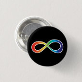 Neurodiversity Autism Awareness Acceptatie Rainbow Ronde Button 3,2 Cm (Voorkant /achterkant)