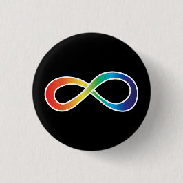 Neurodiversity Autism Awareness Acceptatie Rainbow Ronde Button 3,2 Cm