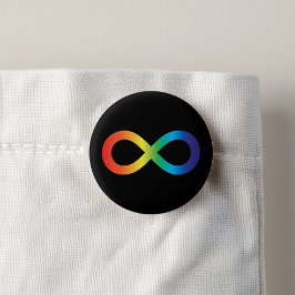 Neurodiversity Autism Awareness Acceptatie Rainbow Ronde Button 3,2 Cm