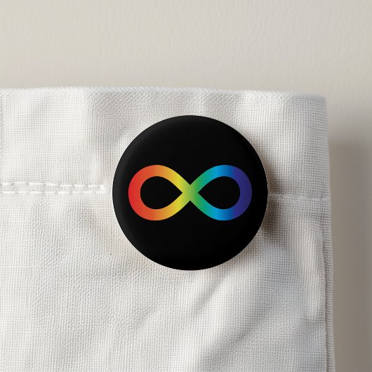 Neurodiversity Autism Awareness Acceptatie Rainbow Ronde Button 3,2 Cm