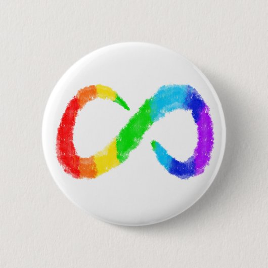 Neurodiversity Autism Awareness Acceptatie Rainbow Ronde Button 5,7 Cm (Voorkant)