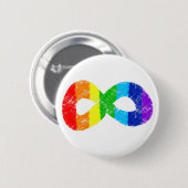 Neurodiversity Autism Awareness Acceptatie Rainbow Ronde Button 5,7 Cm (Voorkant /achterkant)