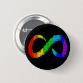 Neurodiversity Autism Awareness Acceptatie Rainbow Ronde Button 5,7 Cm (Voorkant /achterkant)
