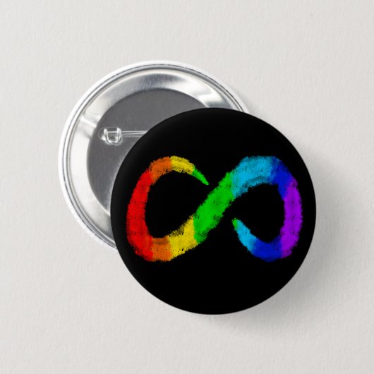 Neurodiversity Autism Awareness Acceptatie Rainbow Ronde Button 5,7 Cm (Voorkant /achterkant)