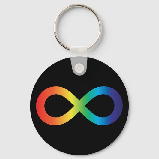 Neurodiversity Autism Awareness Acceptatie Rainbow Sleutelhanger (Achterkant)