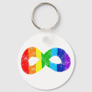 Neurodiversity Autism Awareness Acceptatie Rainbow Sleutelhanger