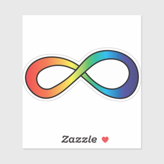 Neurodiversity Autism Awareness Acceptatie Rainbow Sticker (Vel)