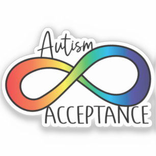Neurodiversity Autism Awareness Acceptatie Rainbow Sticker