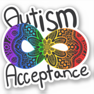 Neurodiversity Autism Awareness Acceptatie Rainbow Sticker