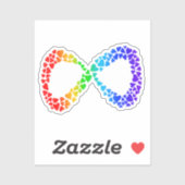 Neurodiversity Autism Awareness Acceptatie Rainbow Sticker (Vel)
