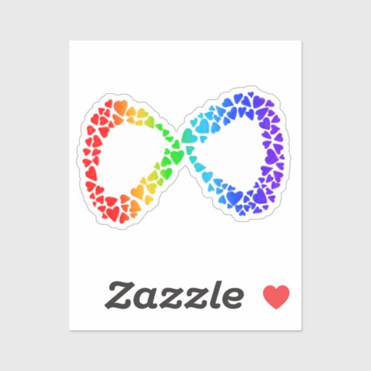 Neurodiversity Autism Awareness Acceptatie Rainbow Sticker (Vel)