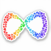 Neurodiversity Autism Awareness Acceptatie Rainbow Sticker (Voorkant)