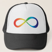 Neurodiversity Autism Awareness Acceptatie Rainbow Trucker Pet (Voorkant)