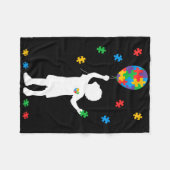 Neurodiversity Autism Awareness Boy Holding Bylloo Fleece Deken (Voorkant (Horizontaal))