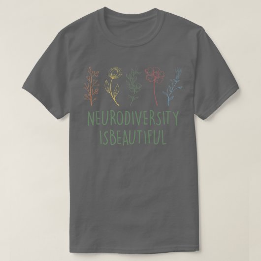 Neurodiversity Autisme Awareness ADHD Flower Autis T-shirt (Design voorkant)