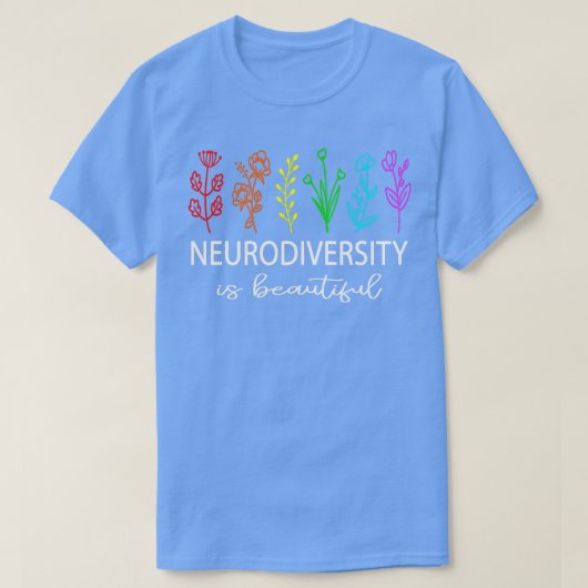 Neurodiversity Autisme Awareness ADHD Flower Autis T-shirt (Design voorkant)