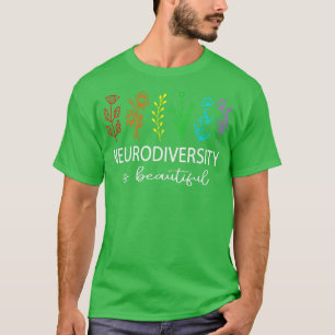 Neurodiversity Autisme Awareness ADHD Flower Autis T-shirt