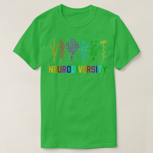 Neurodiversity Autisme Awareness ADHD Rainbow Flow T-shirt (Design voorkant)