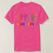 Neurodiversity Autisme Awareness ADHD Rainbow Flow T-shirt (Design voorkant)