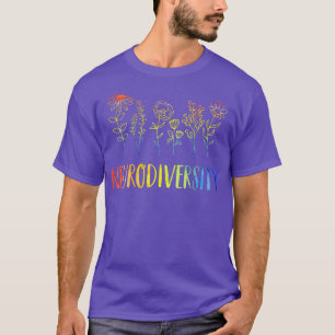 Neurodiversity Autisme Awareness ADHD Rainbow Flow T-shirt