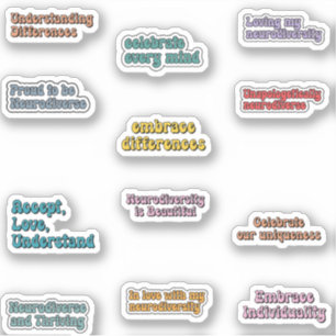 Neurodiversity Awareness Sticker Pack