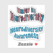 Neurodiversity Awareness *Zie beschrijving* Sticker (Vel)