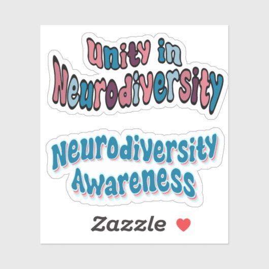 Neurodiversity Awareness *Zie beschrijving* Sticker (Vel)