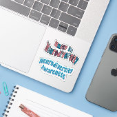 Neurodiversity Awareness *Zie beschrijving* Sticker (Laptop met iPhone)