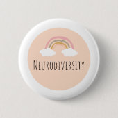 Neurodiversity badge ronde button 5,7 cm (Voorkant)