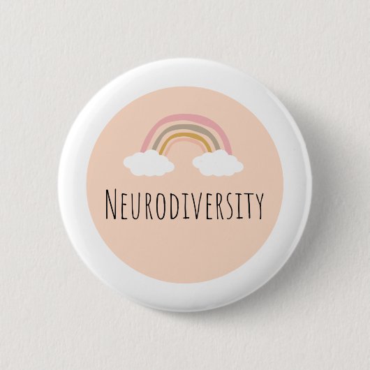 Neurodiversity badge ronde button 5,7 cm (Voorkant)